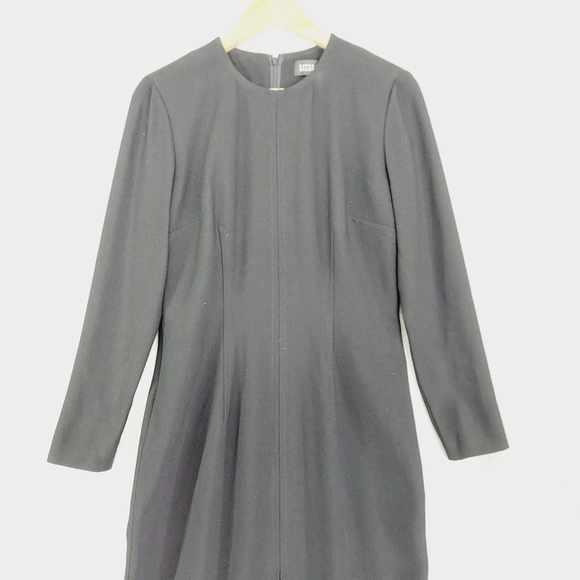 Linda Allard Ellen Tracy Long Sleeve Open Front Maxi Dress P5168 - Picture 3 of 9